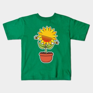 Sunflower sunset Kids T-Shirt